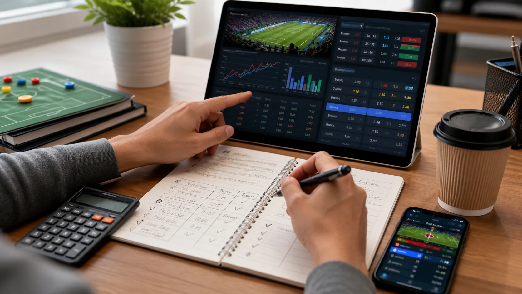 Análise de partida de futebol com estatísticas, odds e gestão de banca